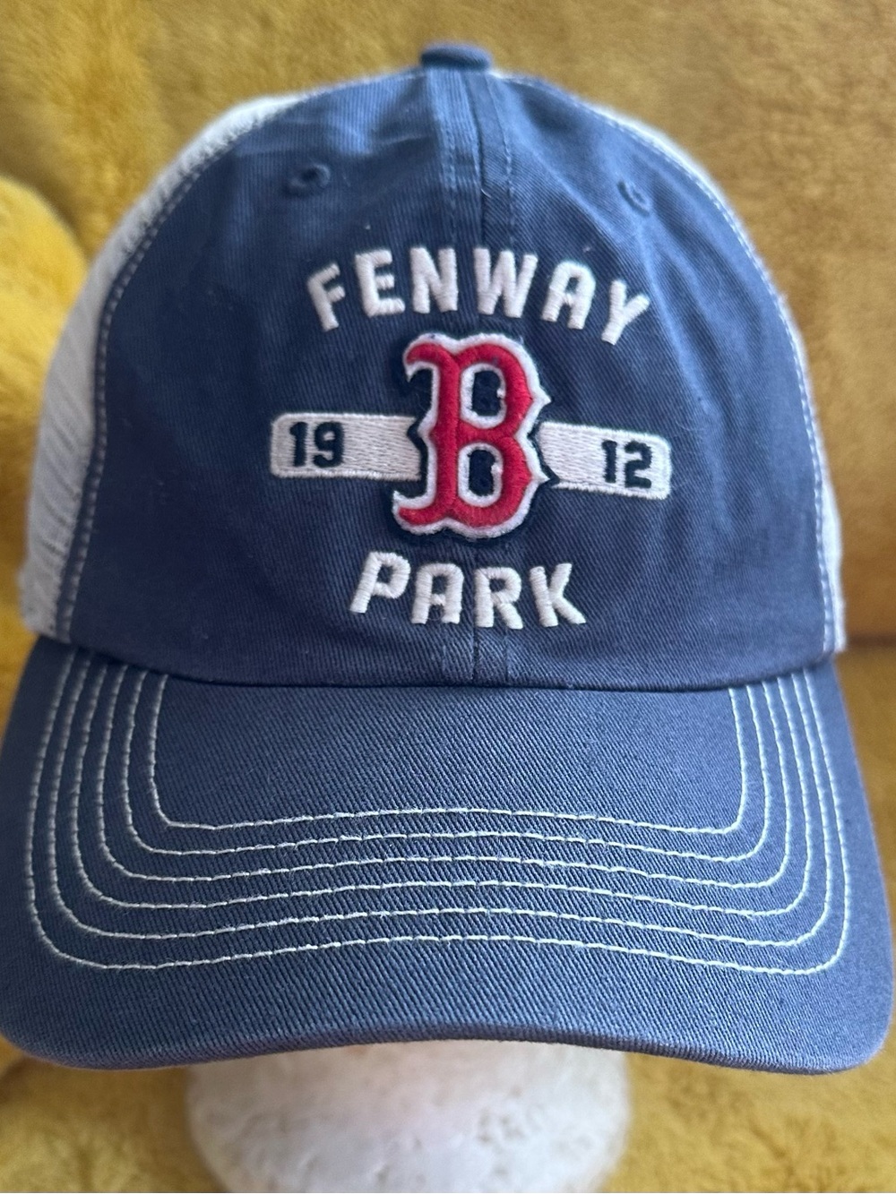 Boston Red Sox ‘47 Brand Adult S/M Fenway Park Collection Mesh MLB Fitted Hat - Picture 1 of 9